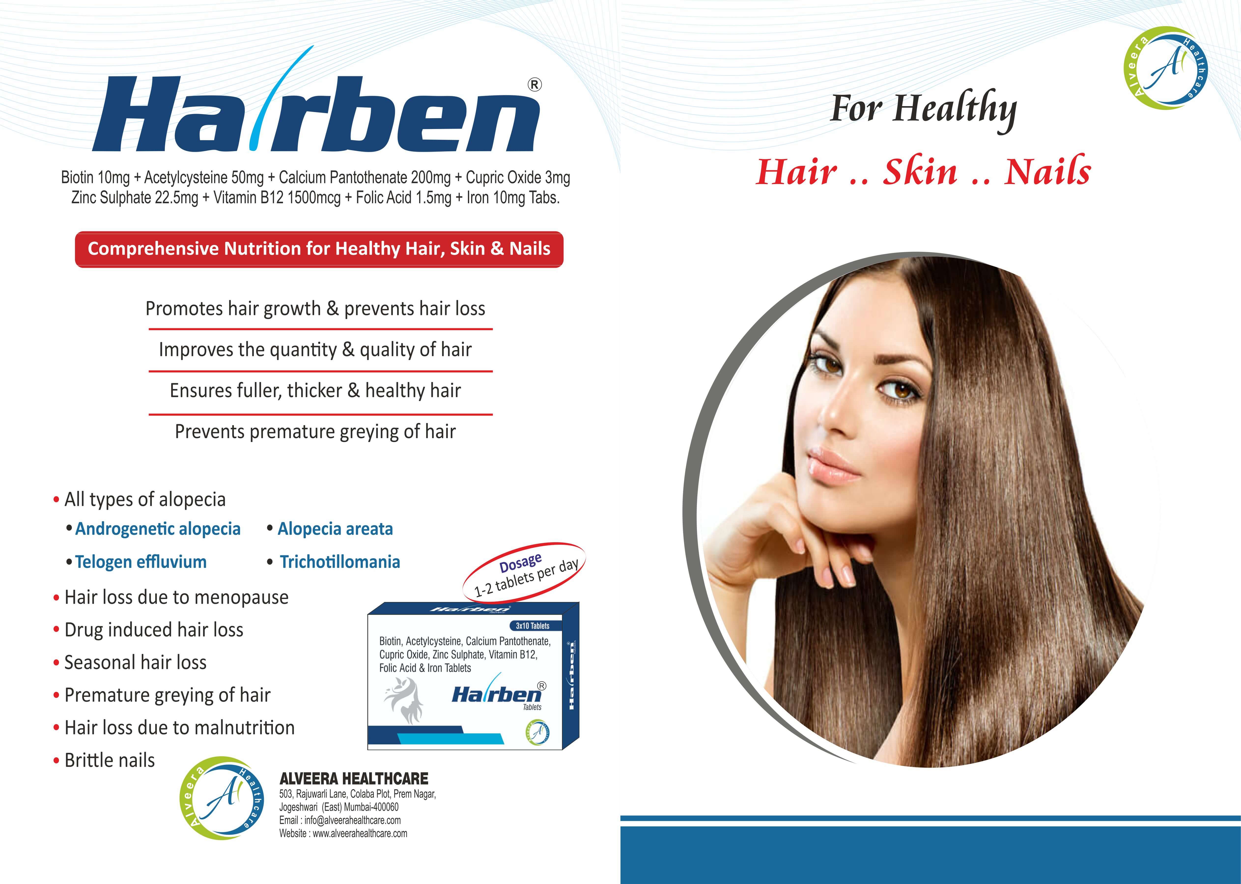 Hairben - Comprehensive Nutrition for Healthy Hair, Skin & Nails